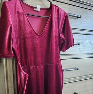 Stunning deep wine color dress